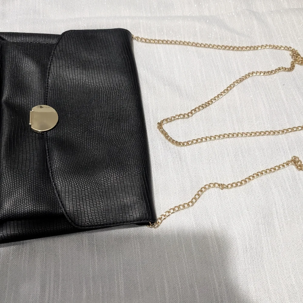 Primark black faux